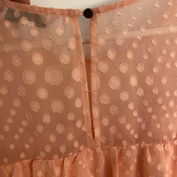 Ophelia Roe, Peach, Womens Blouse, Size XL - Picture 5 of 12